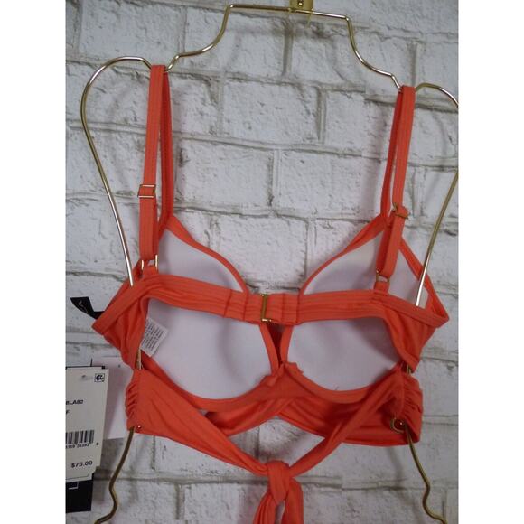 Ralph Lauren Foldover Bottom La Blanca Coral Island Goddess Top 4 NEW - Picture 6 of 11